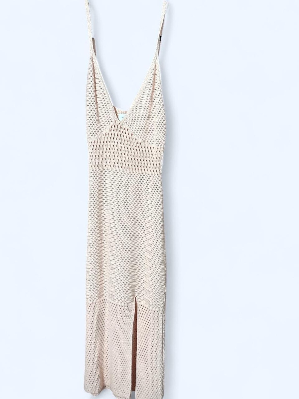Wilfred Cream Crochet Midi Dress